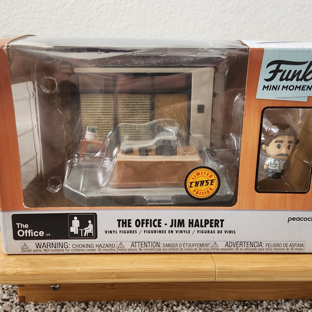 Funko Mini Moments Jim Halpert Desk Set - Brown, Beige, Black